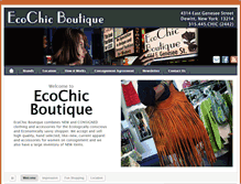 Tablet Screenshot of ecochicboutique.biz